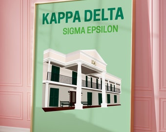 Kappa Delta Austin Preppy Artwork DIGITAL DOWNLOAD - UT Tower Download Included!