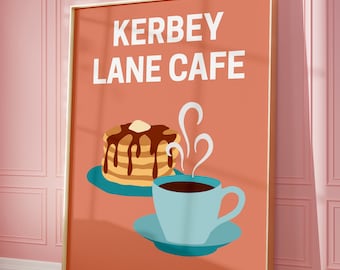 Kerbey Lane Austin Preppy Artwork DIGITAL DOWNLOAD - UT Tower Download Included!