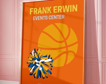 Basketball Stadium Austin Preppy Artwork DIGITAL DOWNLOAD - UT Tower Download Included!