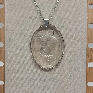 Cristal de Roche / Pendentif Ovale en Pierre Naturelle / Pierre Plate / Gemmes / Lithothérapie / Vertus des Pierres