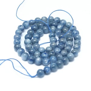 Kyanite Natural Stone, 6 mm balls, Beads for creative hobbies and jewelry, semi-precious stones, DIY.