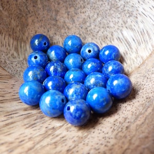 Lapis Lazuli natuursteen, balletjes diameter 6 mm, 8 mm, kralen voor creatieve hobby&#39;s en sieraden, halfedelstenen, doe-het-zelf.