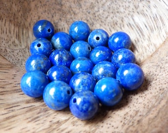 Kamień naturalny Lapis Lazuli, kulki o średnicy 6 mm, 8 mm, koraliki do kreatywnych hobby i biżuterii, kamienie półszlachetne, DIY.