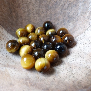Tijgeroog natuursteen, bolletjes met een diameter van 6 mm of 8 mm, kralen voor creatieve hobby&#39;s en sieraden, halfedelstenen, doe-het-zelf.