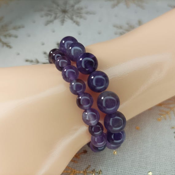 Bracciale Rodonite, elastico, sfere 6mm