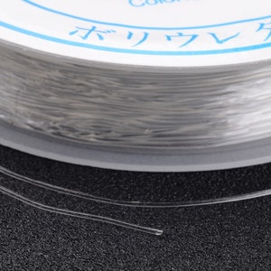 Fil élastique transparent 0.5 mm pour bracelet Nylon Crystal bobine 12,5 mètres image 3