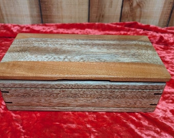 Rosewood and Mahogany Keepsake Box