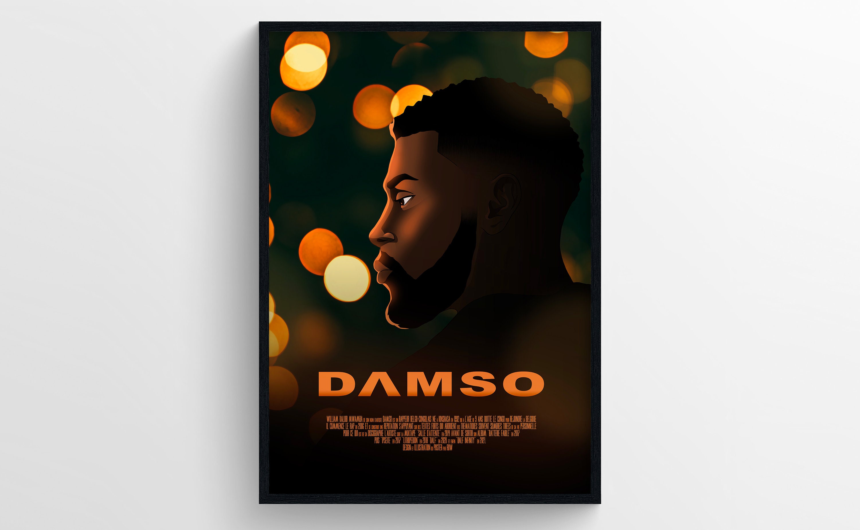 Damso Poster Post Damso French Rap 