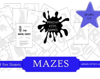 Kids Mazes - 107 Printable Puzzles – ABC Brain Games