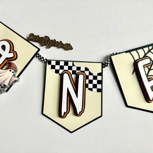 Spooky Banner, One Spooky Dude, One Cool Dude, Two Spooky, 1st Birthday Banner, High Chair Banner, Halloween Birthday, Birthday Banner