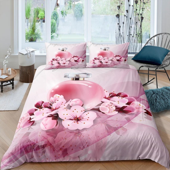 Cherry Blossom and Perfume Bedding Floral Prints Duvet Cover Etsy