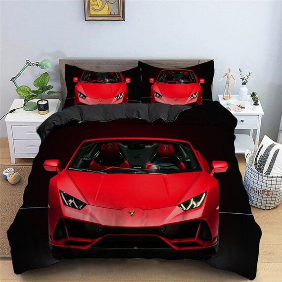 Sports car top duvet cover