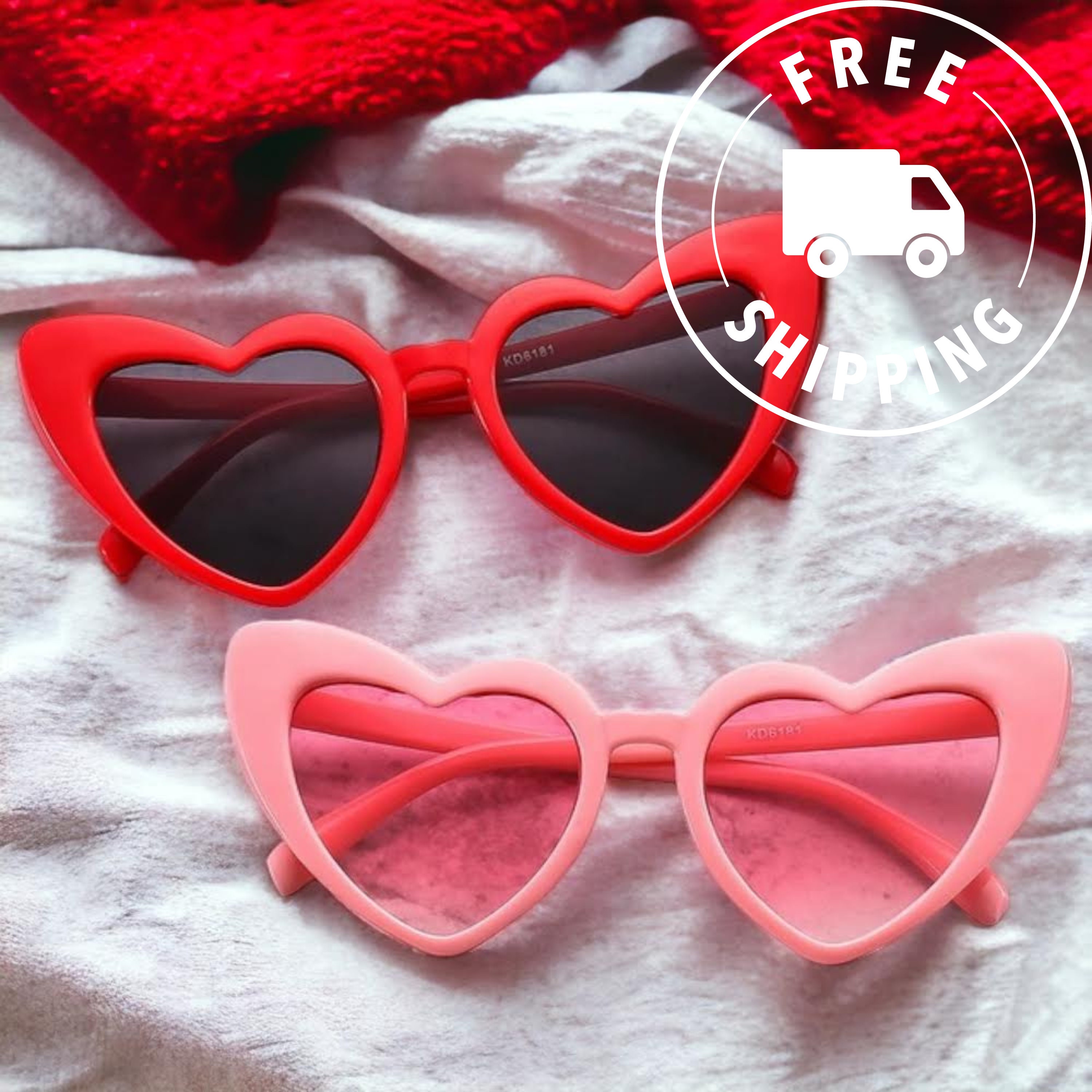 Gafas personalizadas con forma de corazón para photobooth