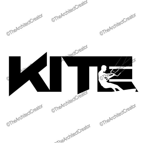 Kiteboarding | Kiteboard | Kite | Kiter | Surf | Man Boy Male | SVG | Instant Download