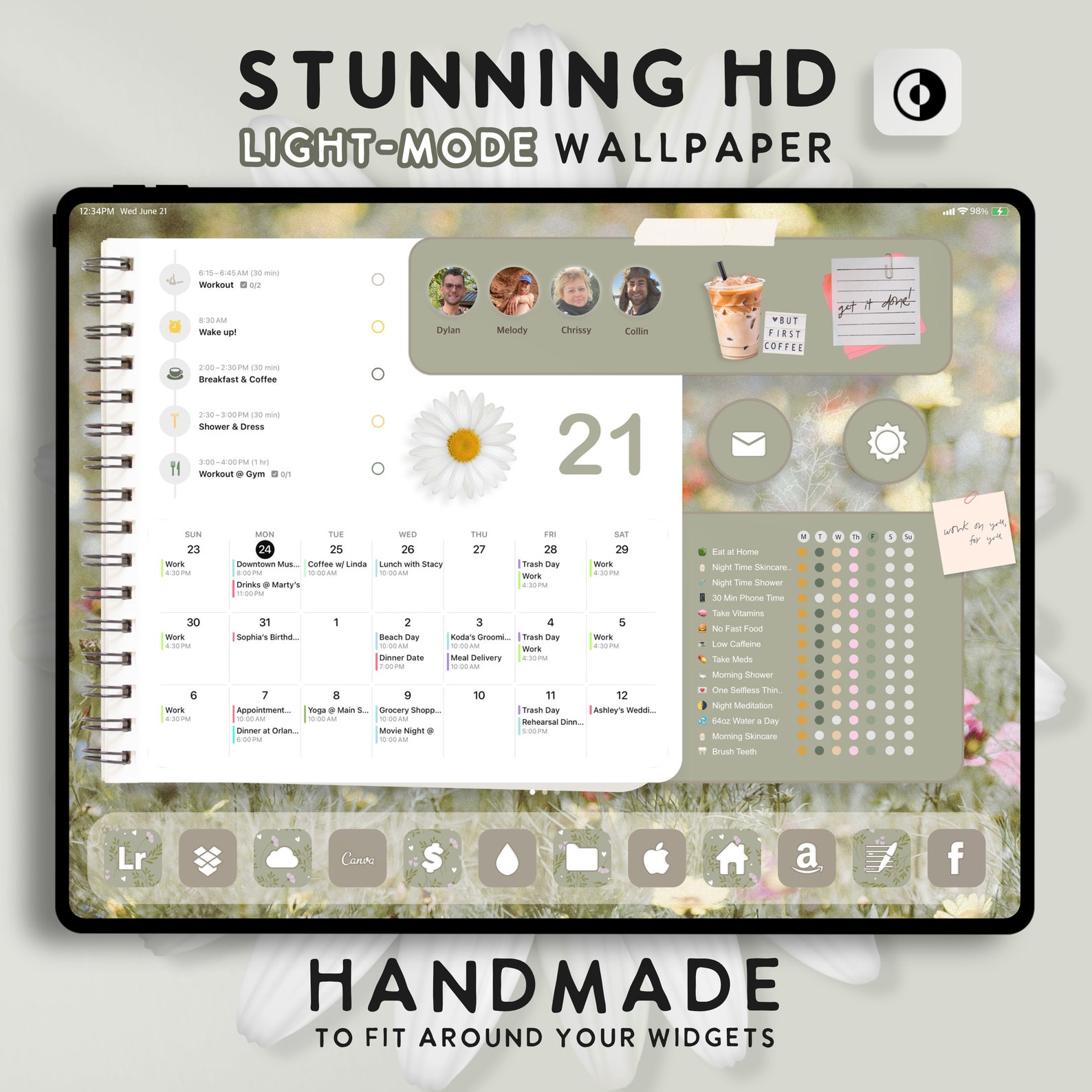 Aesthetic Neutral Spring IOS 18 Theme Kit | iPhone Icons | Cute Widgets ...