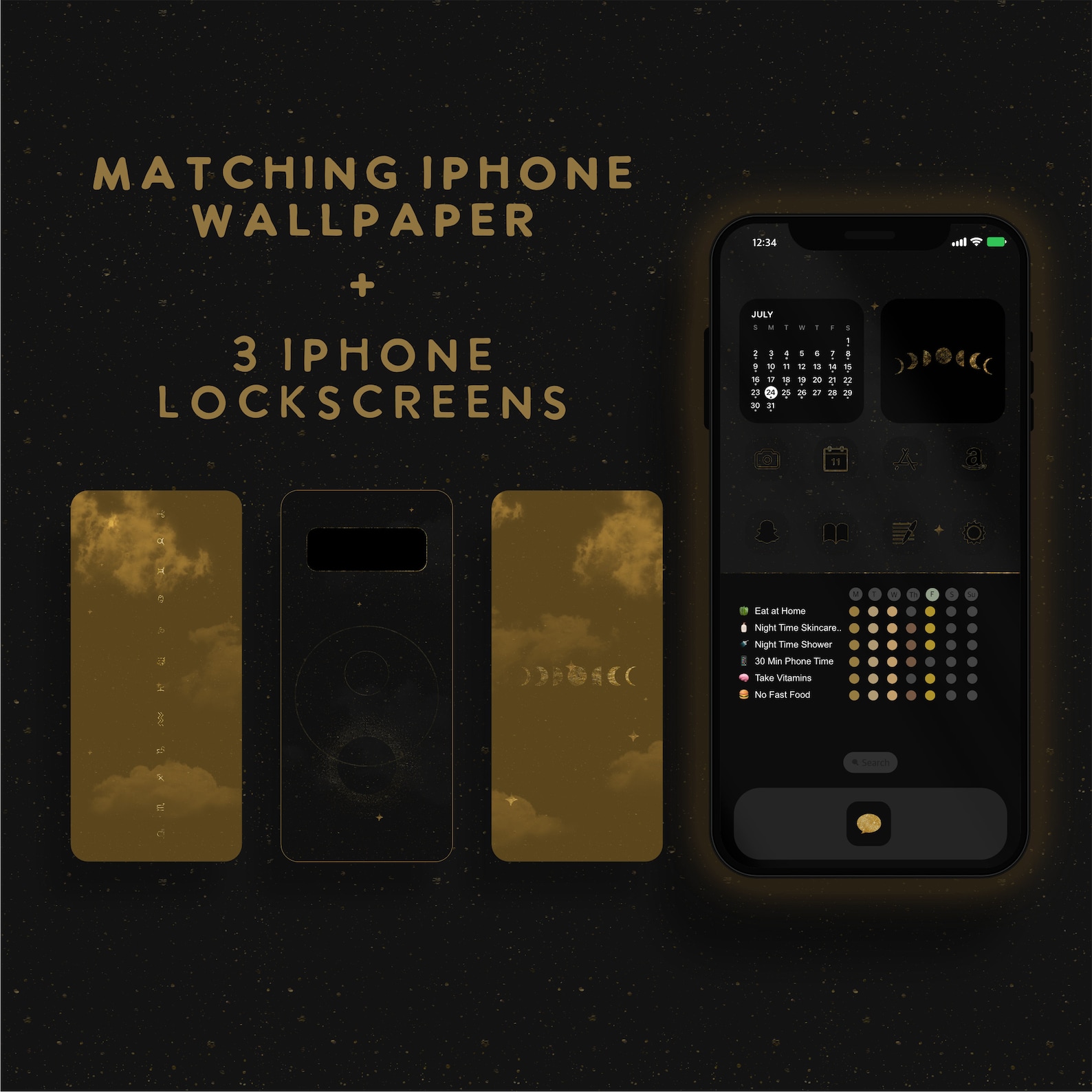 Aesthetic iPad Wallpaper Kit, Matching Theme, Icons, Widgets, iPhone