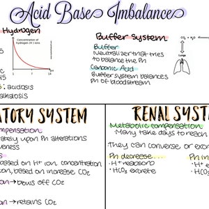 PathoPharm Nursing Acid Base Notes Diagram