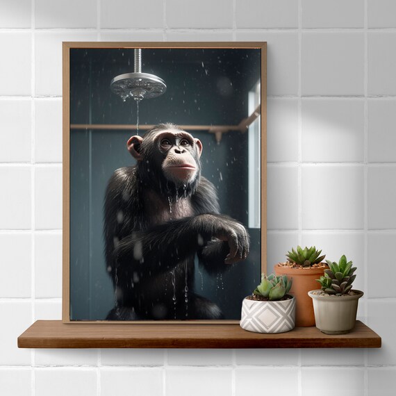 Monkey 2024 shower cap