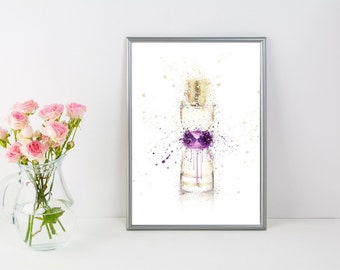 Designer perfume bottle wall art