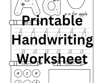 Ausdruckbares Alphabet Arbeitsblatt – Kindergarten-Lernen (PDF)