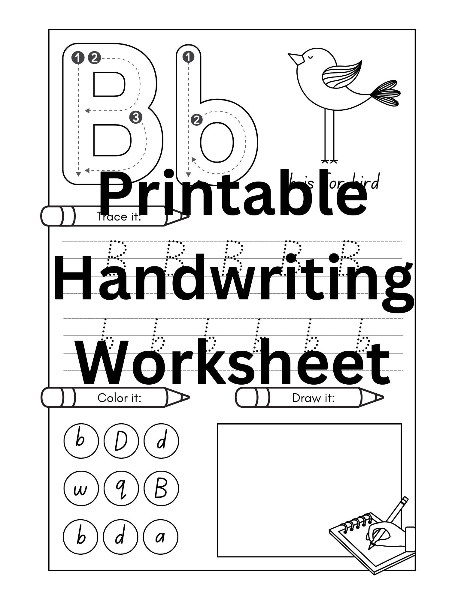 Printable Handwriting Worksheet Kindergarten Handwriting Sheet ...