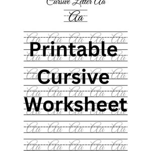 104 Page Cursive Worksheets - Learn To Write Cursive - Learn To Write Calligraphy - Cursive Writing - Calligraphy Writing - English Cursive