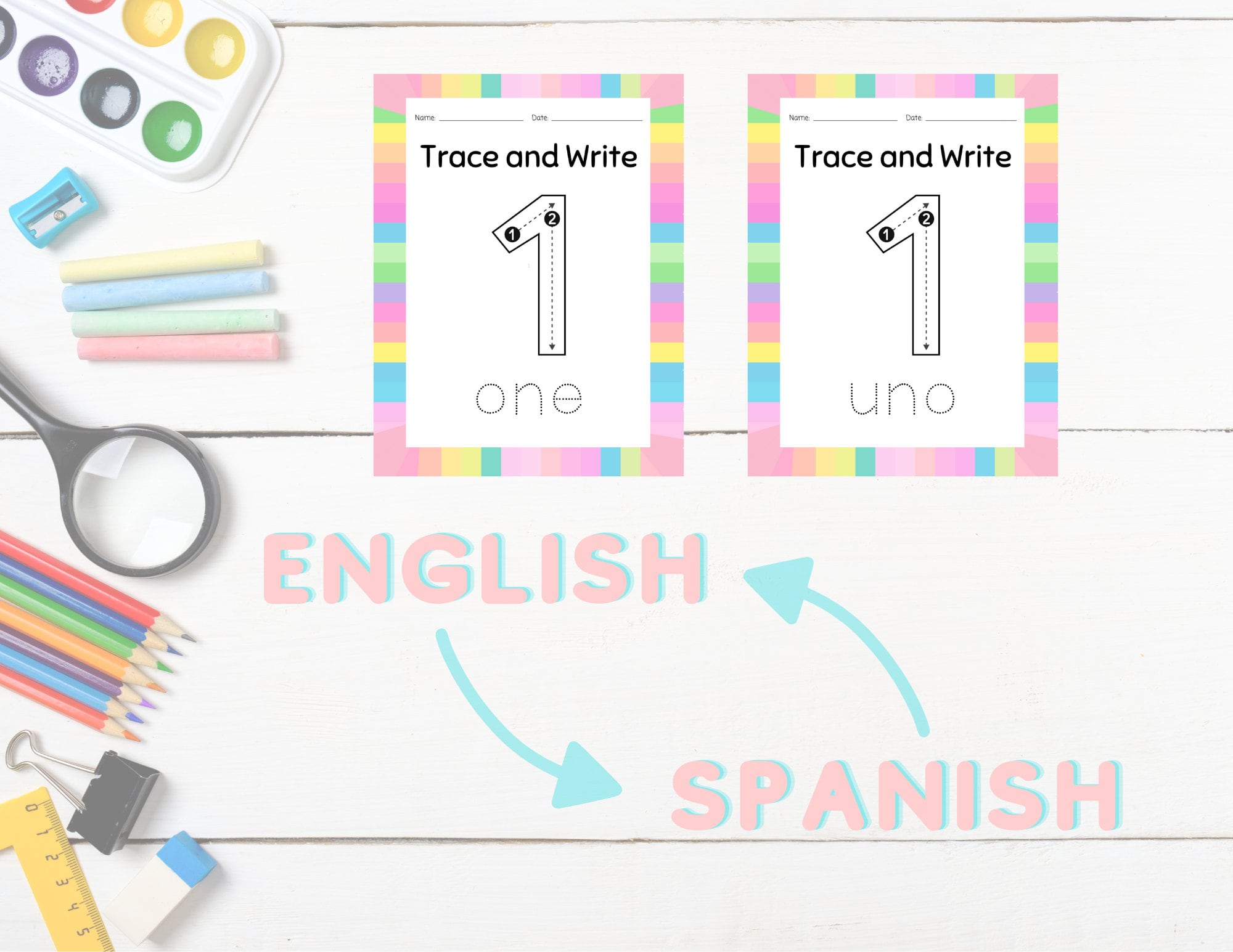 number-trace-worksheets-numbers-1-20-spanish-to-english-etsy