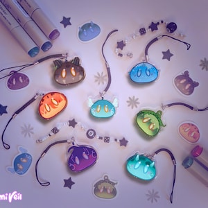 Mini Genshin Slime Charms