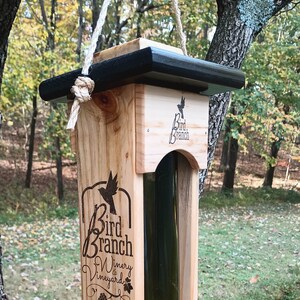 Wine Bottle Easy Fill Bird Feeder