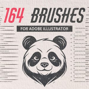 164 Cartoon Vector Brushes For Adobe Illustrator