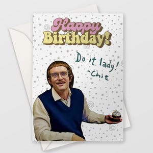 Cartão de aniversário "faça você mesmo" Cartão de aniversário engraçado Cartão de aniversário "chit"