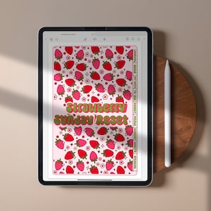 Planner settimanale digitale per iPad, Sunday Reset Weekly Planner digitale, Planner non datato per Goodnotes Planner, Planner settimanale per iPad Weekly Planner