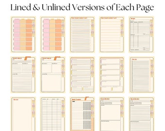 Undated Ipad Planner, Goodnotes Template, Daily Weekly Monthly (Digital Download)