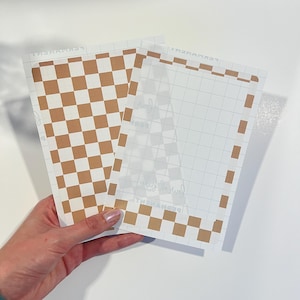 Beige Checker Kindle Skin, Kindle Decal, Vinyl Kindle Cover, Kindle Sticker, Bookish Gifts