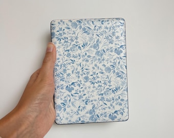 Blue Floral Kindle Skin, Vinyl Decal