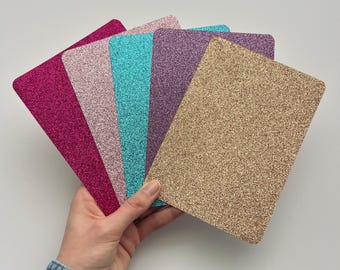 Glitter Kindle Inserts, Kindle Decor, Bookish Gifts, Pack of 5