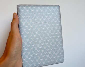 Light Blue Bows Kindle Skin, Vinyl Decal