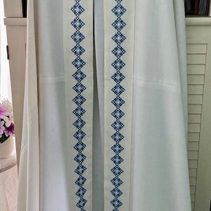 White and Blue Cope with Stole and Hood #34