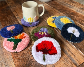 Floral Mug Rugs - Coasters