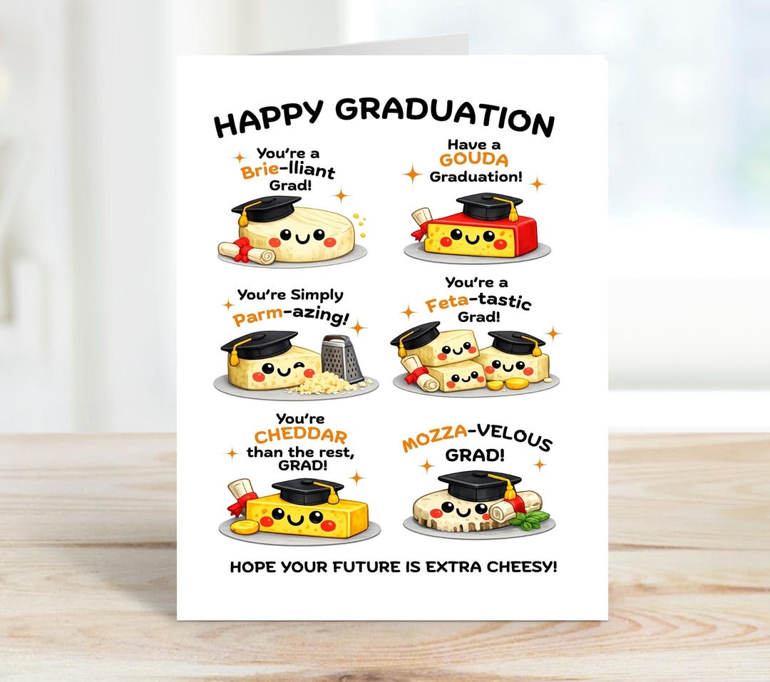 Funny Graduation Check Cheesy Graduation Card Funny Grad Card Pun Graduation Card Congrats ...