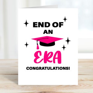 Tarjeta de graduación imprimible, tarjeta de la época de la graduación, tarjeta de graduación de la escuela secundaria, tarjeta de graduación de octavo grado, graduación de la escuela secundaria, tarjeta de graduación de 2025