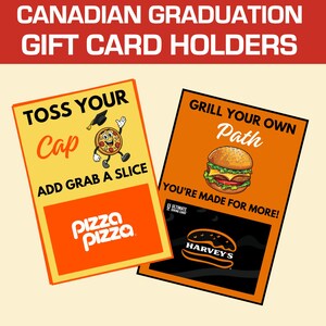 Porte-cartes canadiens pour l'obtention du diplôme, Ensemble à imprimer pour les marques canadiennes, Porte-cartes pour les diplômés du secondaire, Cadeau étudiant de première année
