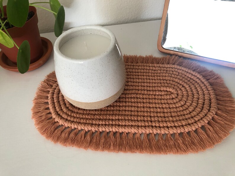 Macrame Placematmacrame Centerpiecemacrame Tablematmacrame Etsy