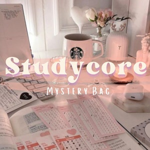 Studycore Mystery Bag, Studygram Studytok, Studying Materials, Study Aesthetic Room Decor