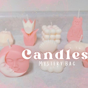 Aesthetic Candles Mystery Bag | Aesthetic Room Decor | Organic Vegan Soy Wax Handmade Candles