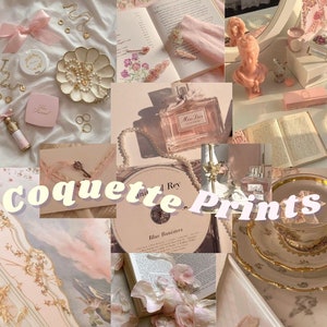 Coquette Prints, Dollette Coquette Room Decor, Room Decor Aesthetic
