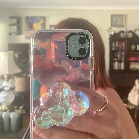 Holographic Aesthetic Cloud Phone Grip Angelcore Aesthetic