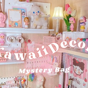 YOITEA Kawaii Stuff for Room Decor Esthétique Kawaii Accessoires Pink Decor  Cute Stuff Décoration murale Organisateur Kawaii (A-2) 