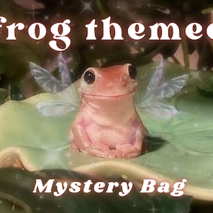 Frog Themed Bundle, Cottagecore, Fairycore, Goblincore aesthetic, Frog jewelry