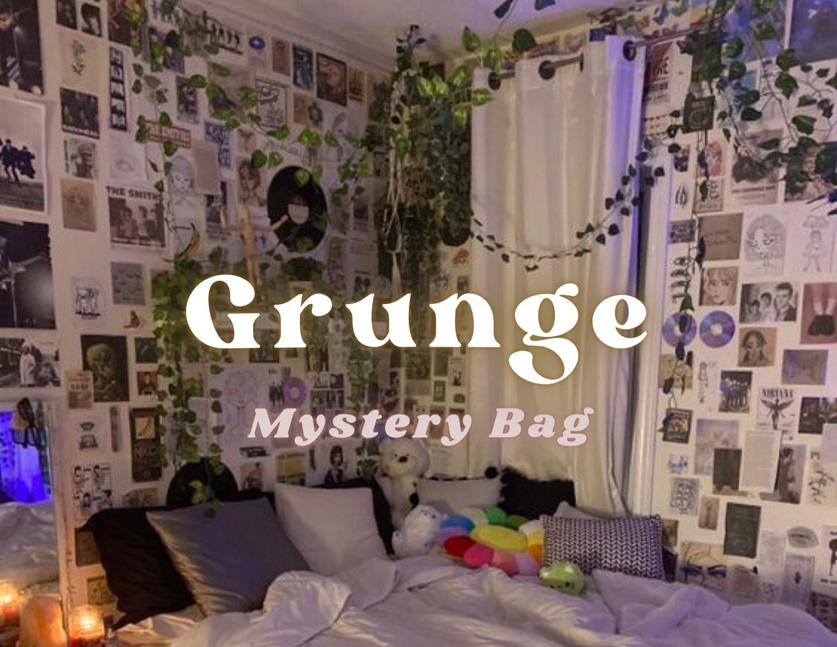 Grunge Aesthetic Mystery Bag, Grunge Jewelry, Grunge Room Decor Aesthetic  Bundles 